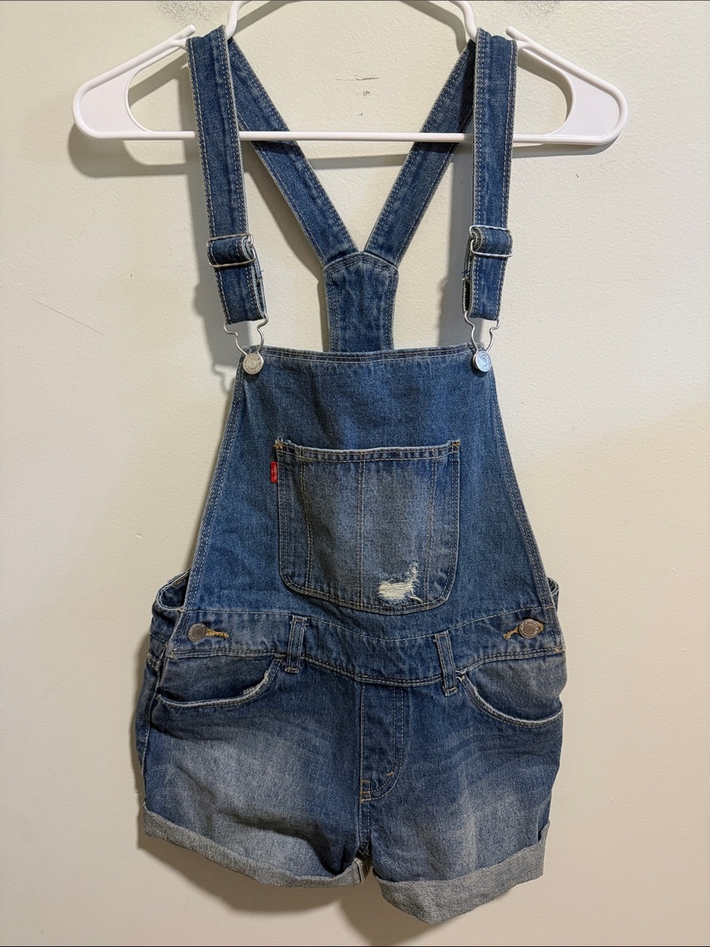 NWT! Girls Levi’s Overalls Size 14 Reg- Shortall
